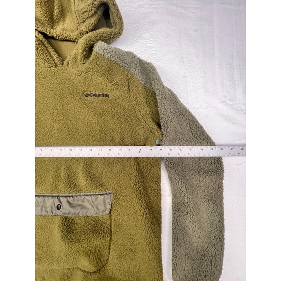 Columbia Hoodie Womens XL Fleece Snap Kangaroo Pocket Lightweight Jacket - Picture 2 of 8